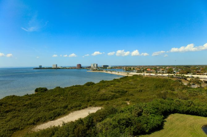 View,Over,Old,Tampa,Bay,To,Clearwater,,Florida,,Usa